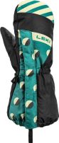 Leki Little Paw Mitt Long, black-medium green