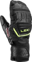 Leki WCR Team 3D Junior Mitt, black-ice lemon